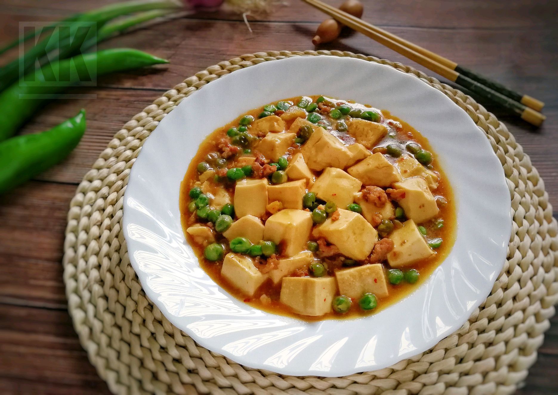 豌豆肉沫烧豆腐